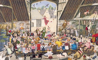  'Harvest Supper' by Richard Adams (Print)