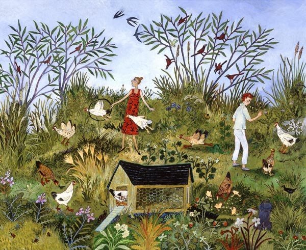  'Hup A' by Anna Pugh (Mounted Print)