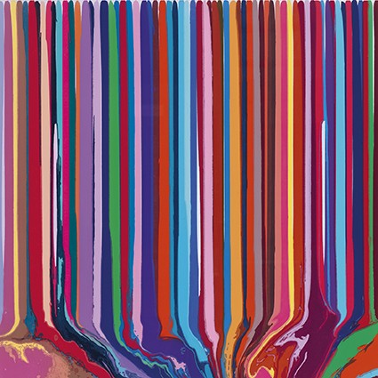 'Pale Blue/Lilac Duplex Colorplan, 2013' by Ian Davenport (C243) 