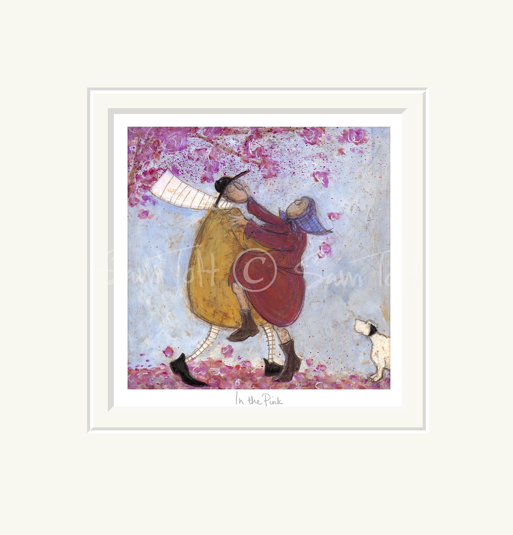 'In the Pink' Ltd Ed. Signed Mounted Print by Sam Toft (Print) Was 78, now 48 