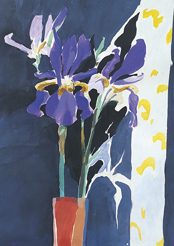 'Irises' by Donald Hamilton Fraser RA (C418) * 