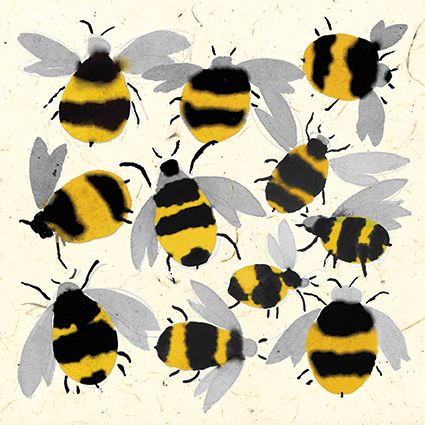 'Inky Bees' by Jenny Frean (C594)