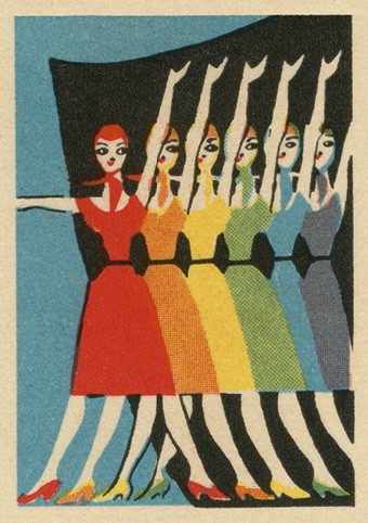 'Performers in Rainbow Colours' from vintage matchbox collection of Jane McDevitt (maraid) (C335) * 