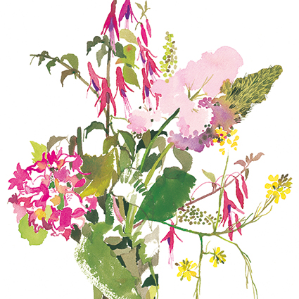 'Cornish wild flowers' by Jane Ormes (C655) 