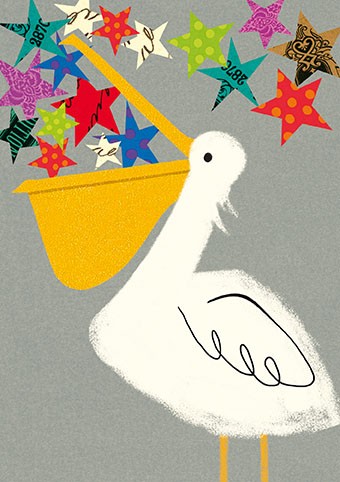 'Pelican Party' by Julia Trigg (O046d) CONGRATULATIONS Was 3.15, now 1.75