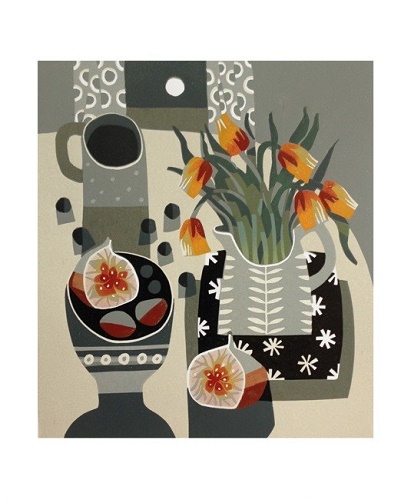 'Tulips and Fig' by Jane Walker (A748) *