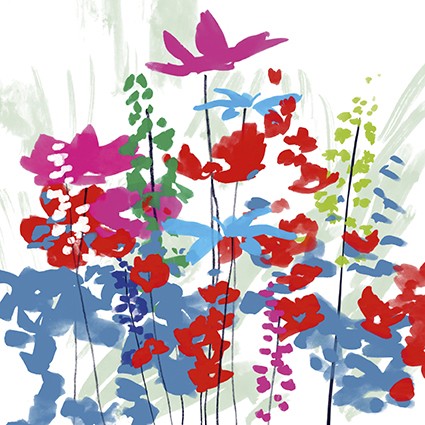 'Mixed Flowers' by Jenny Frean (C365) d