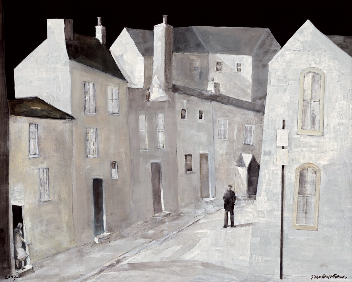  'Figure in the Street' by John Knapp-Fisher (Print)