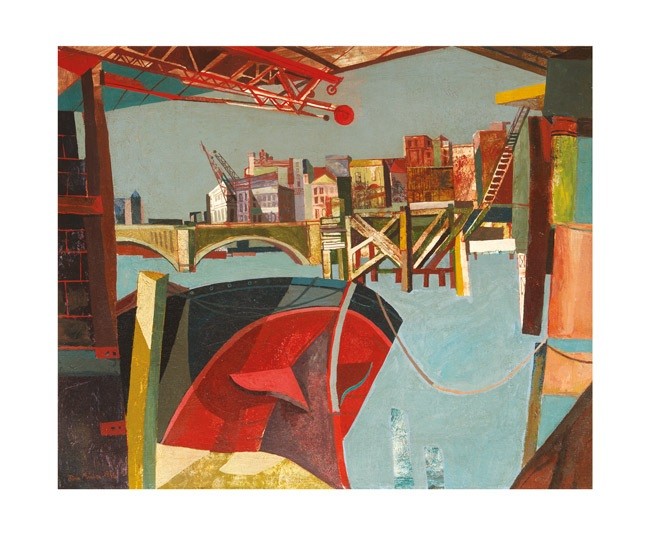 'Bridge from Cannon Street' by John Minton (A736)