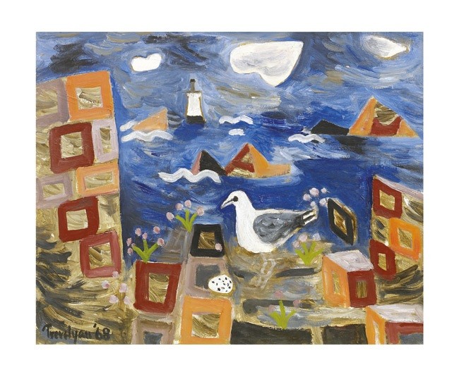 'Seagull and Lighthouse' by Julian Trevelyan RA (A110)