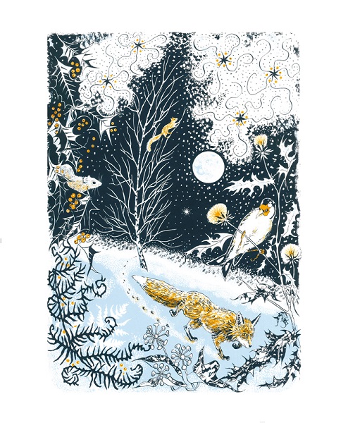 'Winter Wildlife' by Julia McKenzie (A880w) 