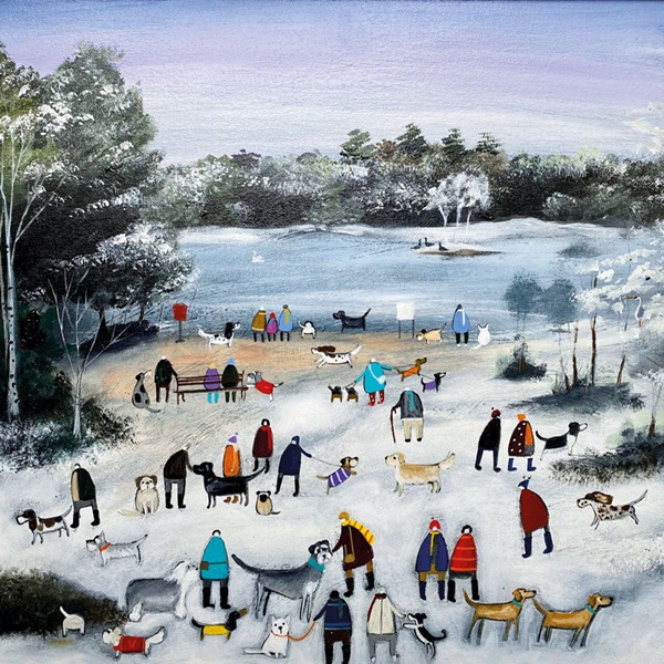 'Walking off the Christmas Lunch' by Louise Rawlings (Q285) NEW 