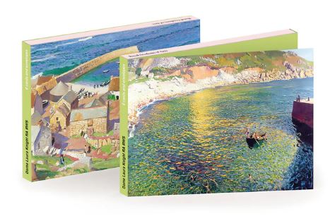 'Notecard Wallet' 3 x 2 designs by Laura Knight RA RWS ('Lamorna Cove' 1920 / 'Sennen Cove' c1917) (CN054) NEW