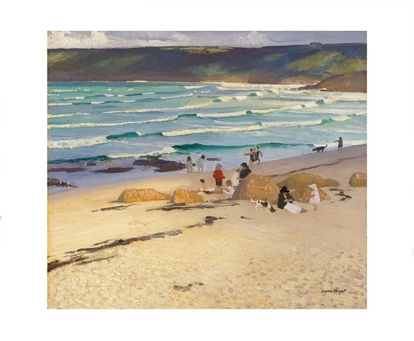 'Sennen Cove, Cornwall' 1920 by Laura Knight (1887 - 1970) (A968)