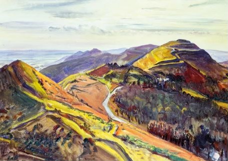'The Malvern Hills' 1958 by Dame Laura Knight RA RWS (C050) NEW 