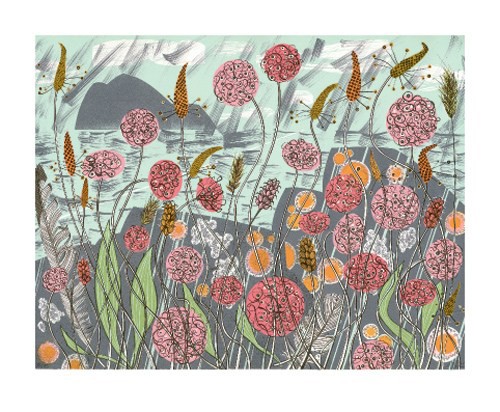 'Lichen and Thrift' by Angie Lewin (A121) 