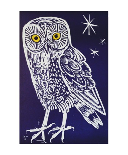 'Little Owl' by Mark Hearld (A607) d