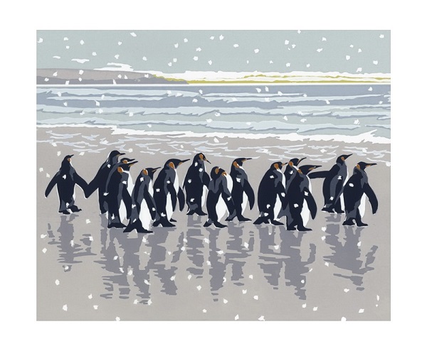 'Snowy Beach Kings' by Lizzie Perkins (A892w) *