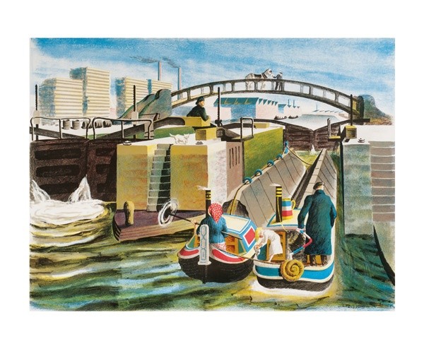 'Grand Union Canal, 1938' by Lynton Lamb (A669) *