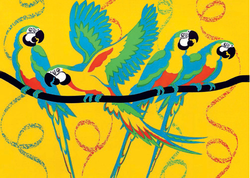 'Macaw Carnival!' by Josephine Sumner (B451) d