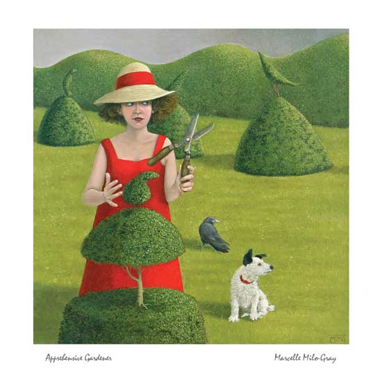 'Apprehensive Gardener' by Marcelle Milo-Gray (J070) NEW republished