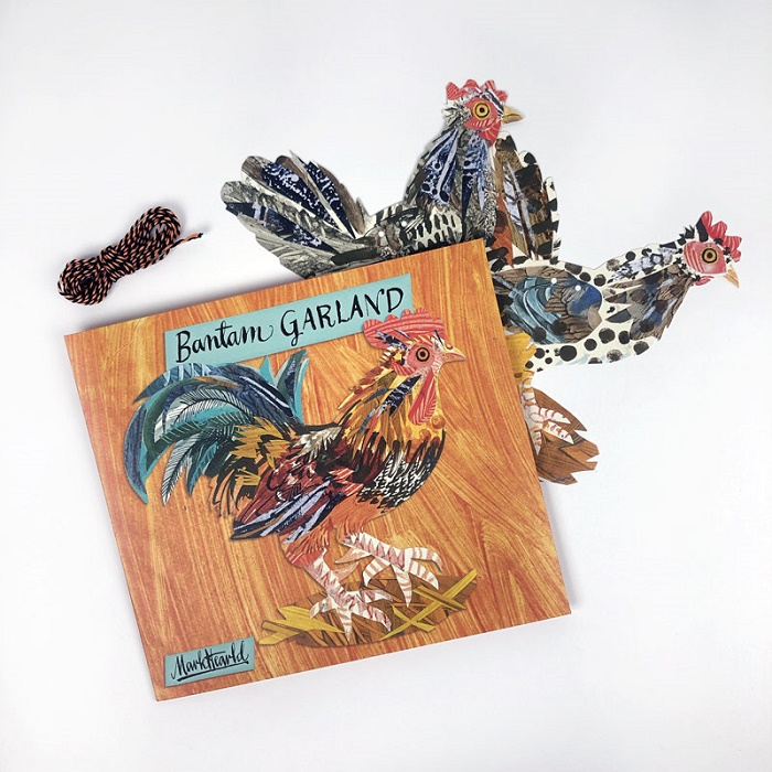 'Bantam Garland' by Mark Hearld GARLAND DISPLAY (7 piece decorative display hanging)