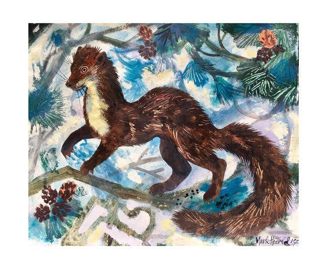 'Pine Marten' by Mark Hearld (A362) *