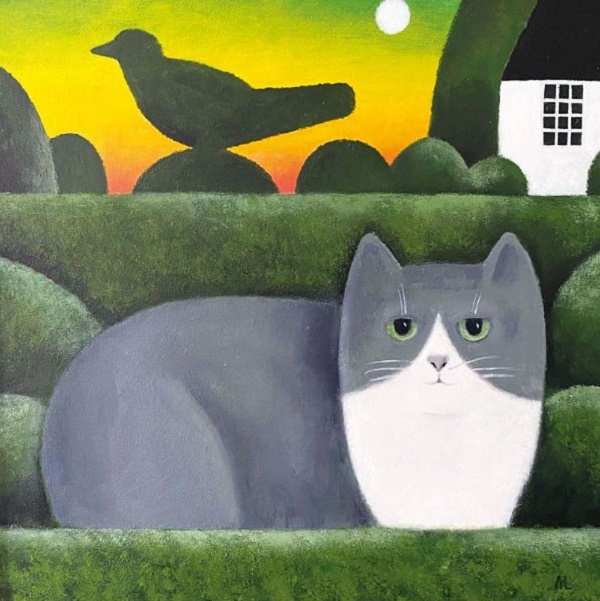 'Cat in the Garden' by Martin Leman (Q009)