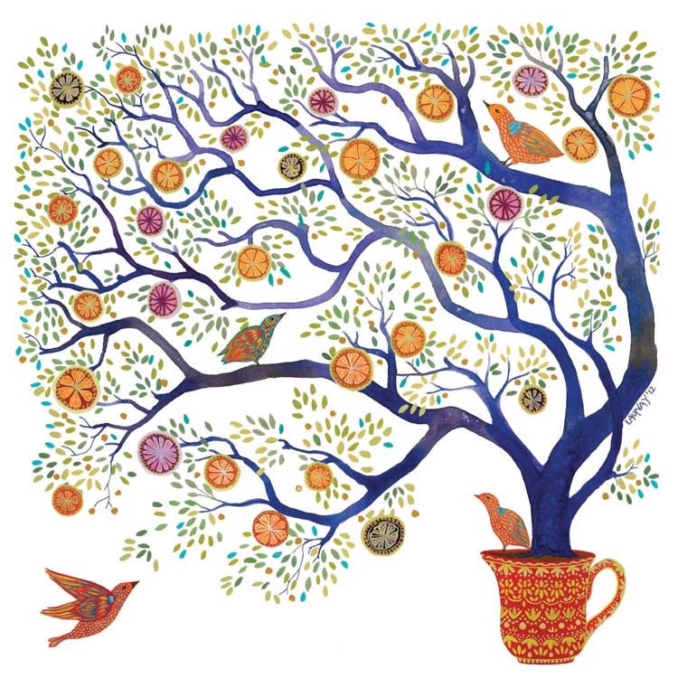 'Sweet Pomegranate Tree' by Melissa Launay (Q045)