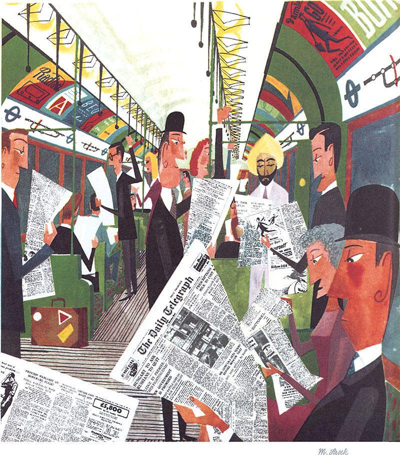 'The London Underground' by Miroslav Sasek (Print)