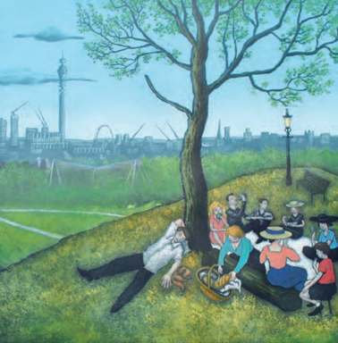 'Primrose Hill - Summer, after Bruegel' by Mychael Barratt (B019) 