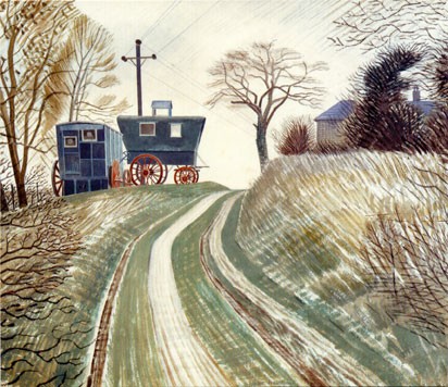 'Caravans' by Eric Ravilious (B112)