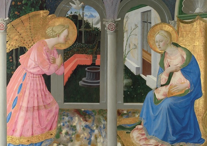 Zanobi Srozzi (1412 - 1468), The Annunciation (detail) (The National Gallery) (CX27) g3 (10 card wallet) NEW 