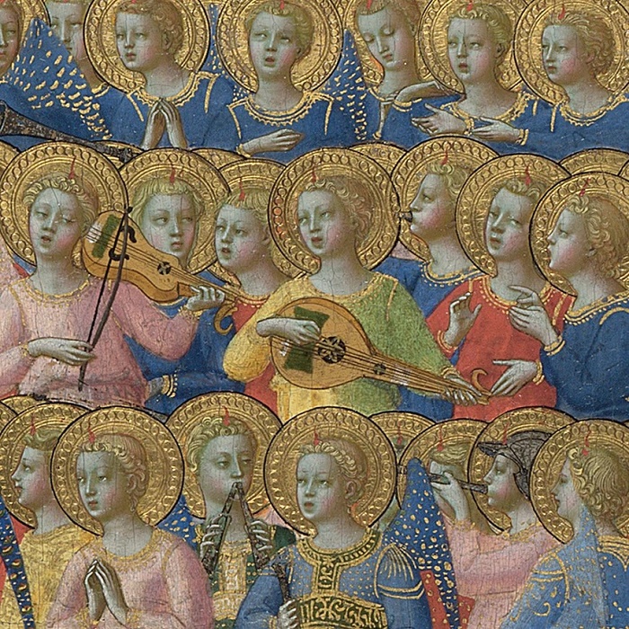 Fra Angellico, Christ Glorified in the Court of Heaven, c1423-4(detail) (The National Gallery) (CX28) g3 (10 card wallet) NEW 