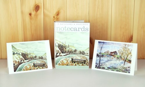 Edward Bawden 'January, 10am' / Eric Ravilious 'New Year Snow' Notelets (AN020w)