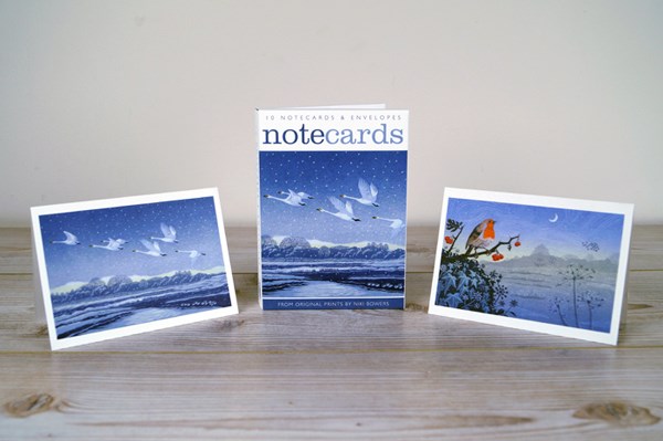 Niki Bowers Notelets (Snow Flight / Song of the Winter Solstice) (AN030w)