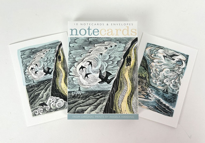 Angela Harding Notelets (Cornish Path / Wild Silence) (AN042) (NL130) NEW