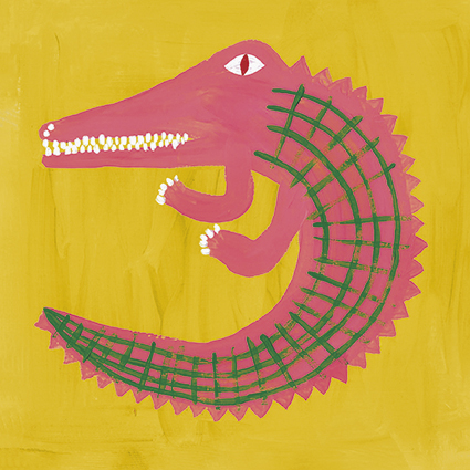 'Pink Crocodile' by Nancy McKie (C647) 