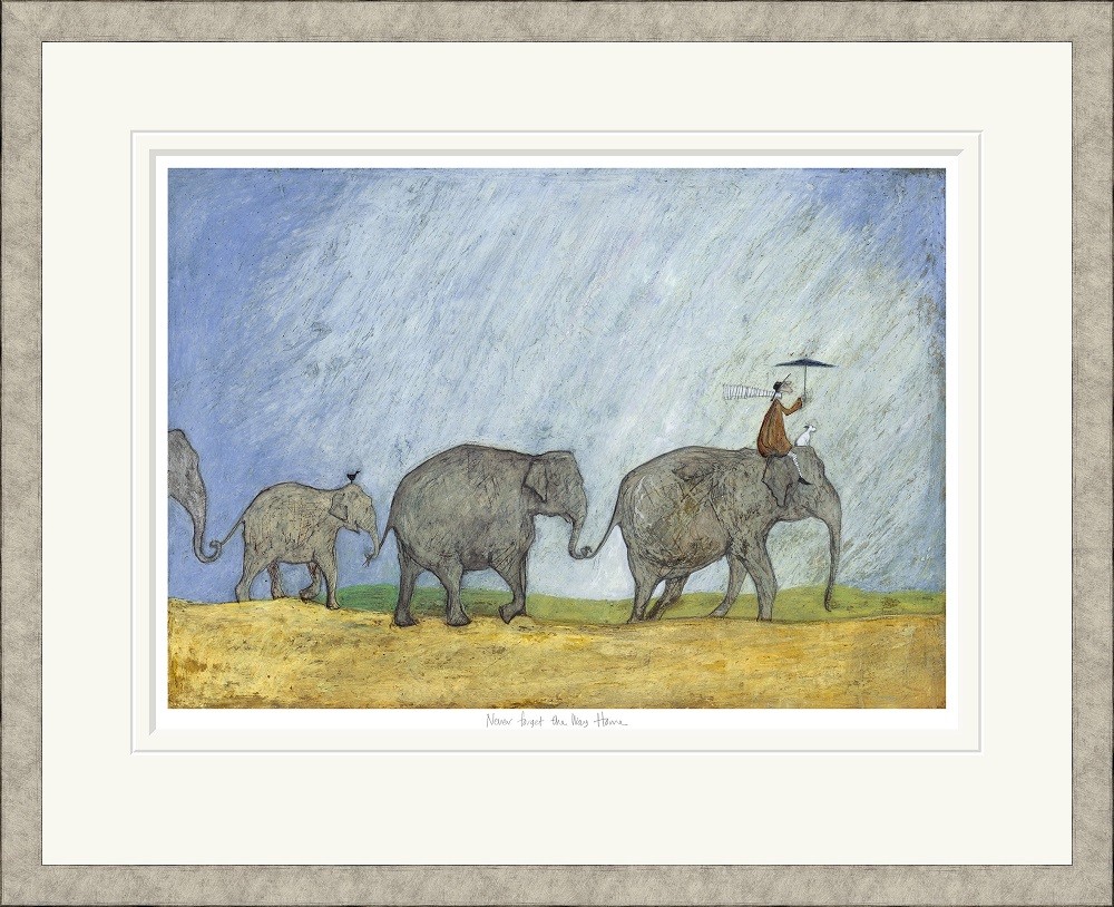 'Never Forget the Way Home' Ltd Ed. Signed Mounted Print by Sam Toft (Print) 