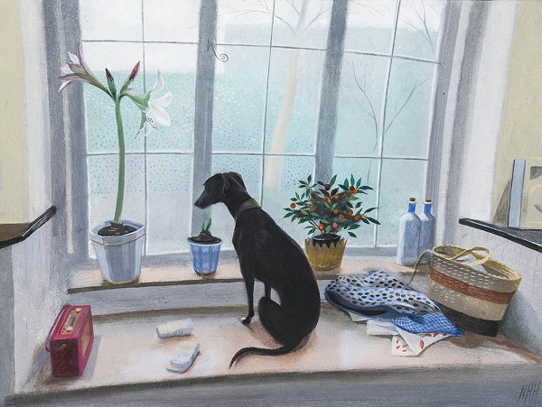 'At the Kitchen Window' by Nicholas Hely Hutchinson (B545) * 
