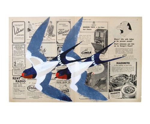 'Two Swallows' by Mick Manning (A635) d