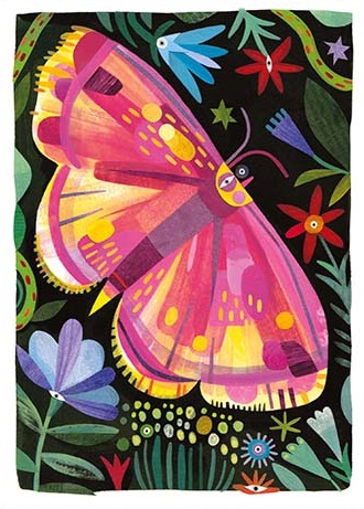 'Purple Bordered Gold Moth' by Nikki Pontin (T127) NEW