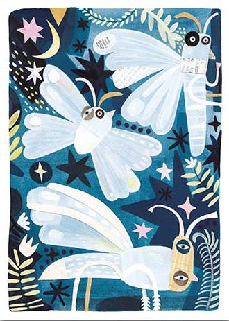 'Silk Worm Moths' by Nikki Pontin (T125) NEW