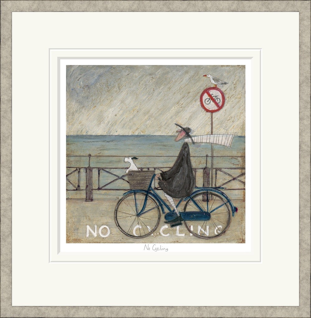 'No Cycling' Ltd Ed. Signed Mounted Print by Sam Toft (Print) 