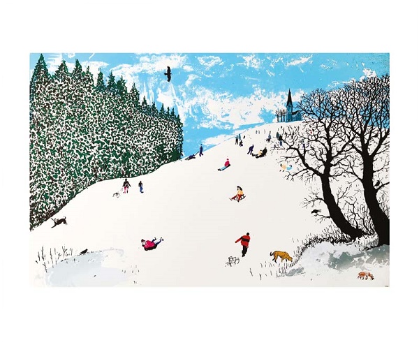 'Snow on the Hill' by Tim Southall (A985w) 