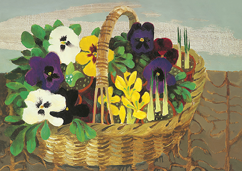 'Pansies, 1990' by Mary Fedden OBE RA (C408) *