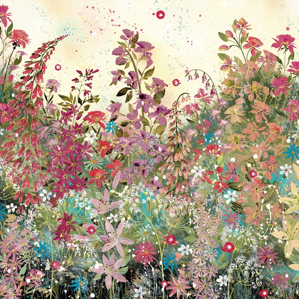 'Plum & Orange Sparkle' by Jane Morgan (D016) 