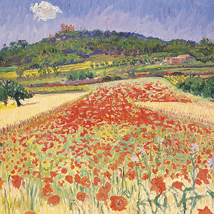 'Poppy Fields' 1988 by Frederick Gore CBE RA (C428) * 