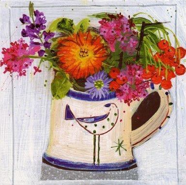 'Posy on White' by Emma Dunbar (B094) * 