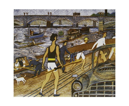 'Putney Beach' 1975 by Rupert Shephard 1909 - 1992 (A567) *